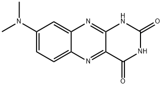 8-(dimethylamino)benzo[g]pteridine-2,4(1H,3H)-dione Struktur