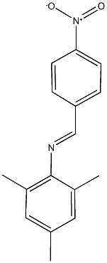 2,4,6-trimethyl-N-(4-nitrobenzylidene)aniline Struktur