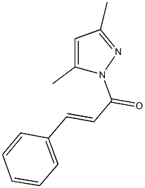 1-cinnamoyl-3,5-dimethyl-1H-pyrazole Struktur