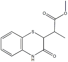 methyl 2-(3-oxo-3,4-dihydro-2H-1,4-benzothiazin-2-yl)propanoate Struktur