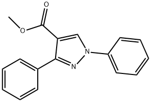 methyl 1,3-diphenyl-1H-pyrazole-4-carboxylate Struktur