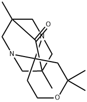 2',2',5,7-tetramethyl-3',4',5',6'-tetrahydrospiro(1,3-diazaadamantane-2,4'-[2'H]-pyran)-6-one Struktur