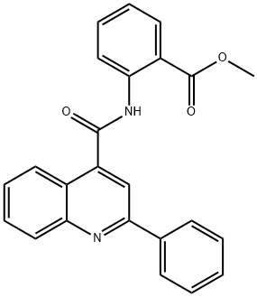 methyl 2-{[(2-phenyl-4-quinolinyl)carbonyl]amino}benzoate Struktur