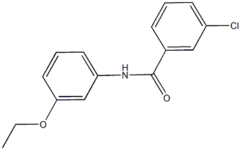 3-chloro-N-(3-ethoxyphenyl)benzamide Struktur