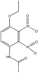 N-{4-ethoxy-2,3-bisnitrophenyl}acetamide Struktur