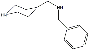 N-benzyl-N-(4-piperidinylmethyl)amine Struktur