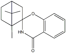 1',7',7'-trimethyl-2,3-dihydrospiro(4H-1,3-benzoxazine-2,2'-bicyclo[2.2.1]heptane)-4-one Struktur