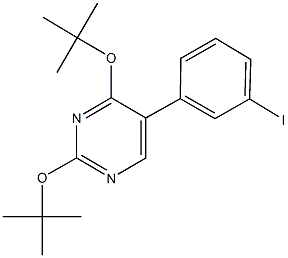 2,4-ditert-butoxy-5-(3-iodophenyl)pyrimidine Struktur