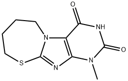 1-methyl-6,7,8,9-tetrahydro[1,3]thiazepino[2,3-f]purine-2,4(1H,3H)-dione Struktur