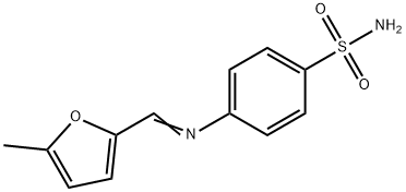 4-{[(5-methyl-2-furyl)methylene]amino}benzenesulfonamide Struktur