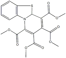 tetramethyl 4aH-pyrido[2,1-b][1,3]benzothiazole-1,2,3,4-tetracarboxylate Struktur