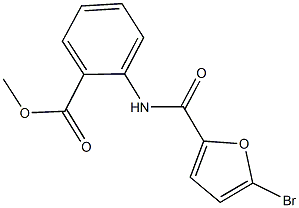 methyl2-[(5-bromo-2-furoyl)amino]benzoate Struktur