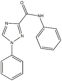 N,1-diphenyl-1H-1,2,4-triazole-3-carboxamide Struktur