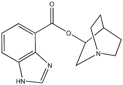 1-azabicyclo[2.2.2]oct-3-yl 1H-benzimidazole-4-carboxylate Struktur