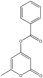 6-methyl-2-oxo-2H-pyran-4-yl benzoate Struktur