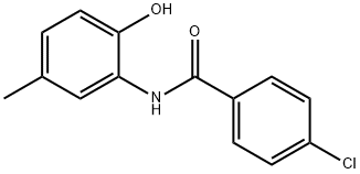 4-chloro-N-(2-hydroxy-5-methylphenyl)benzamide Struktur