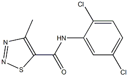 N-(2,5-dichlorophenyl)-4-methyl-1,2,3-thiadiazole-5-carboxamide Struktur