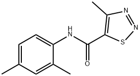 N-(2,4-dimethylphenyl)-4-methyl-1,2,3-thiadiazole-5-carboxamide Struktur