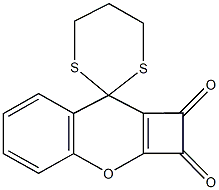 1,2-dioxo-2,8-dihydro-spiro(1H-cyclobuta[b]chromene-8,2'-[1,3]-dithiane) Struktur