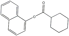 1-naphthyl cyclohexanecarboxylate Struktur