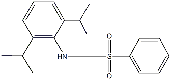 N-(2,6-diisopropylphenyl)benzenesulfonamide Struktur