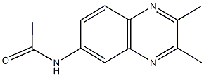 N-(2,3-dimethyl-6-quinoxalinyl)acetamide Struktur