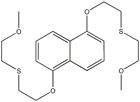 1,5-bis{2-[(2-methoxyethyl)sulfanyl]ethoxy}naphthalene Struktur