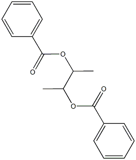 2-(benzoyloxy)-1-methylpropyl benzoate Struktur