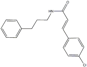 3-(4-chlorophenyl)-N-(3-phenylpropyl)acrylamide Struktur