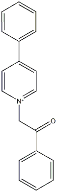 1-(2-oxo-2-phenylethyl)-4-phenylpyridinium Struktur