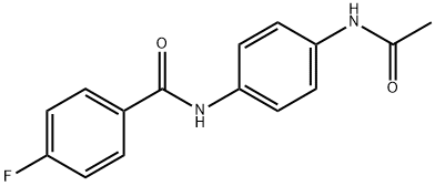 N-[4-(acetylamino)phenyl]-4-fluorobenzamide Struktur