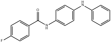 N-(4-anilinophenyl)-4-fluorobenzamide Struktur