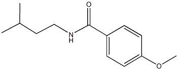 N-isopentyl-4-methoxybenzamide Struktur