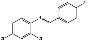 N-(4-chlorobenzylidene)-N-(2,4-dichlorophenyl)amine Struktur