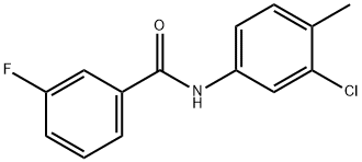 N-(3-chloro-4-methylphenyl)-3-fluorobenzamide Struktur