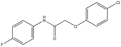 2-(4-chlorophenoxy)-N-(4-fluorophenyl)acetamide Struktur