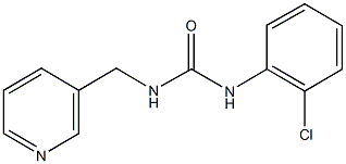 N-(2-chlorophenyl)-N'-(3-pyridinylmethyl)urea Struktur