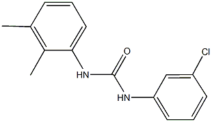 N-(3-chlorophenyl)-N'-(2,3-dimethylphenyl)urea Struktur