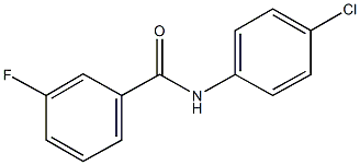 N-(4-chlorophenyl)-3-fluorobenzamide Struktur