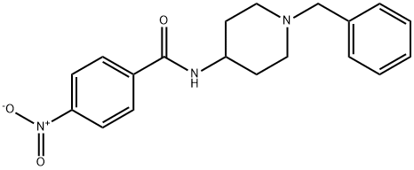 N-(1-benzyl-4-piperidinyl)-4-nitrobenzamide Struktur