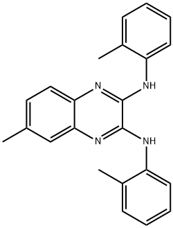 N-(6-methyl-3-[(2-methylphenyl)imino]-3,4-dihydro-2(1H)-quinoxalinylidene)-N-(2-methylphenyl)amine Struktur