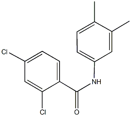 2,4-dichloro-N-(3,4-dimethylphenyl)benzamide Struktur