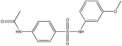 N-[4-({[3-(methyloxy)phenyl]amino}sulfonyl)phenyl]acetamide Struktur