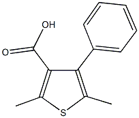 2,5-dimethyl-4-phenyl-3-thiophenecarboxylic acid Struktur