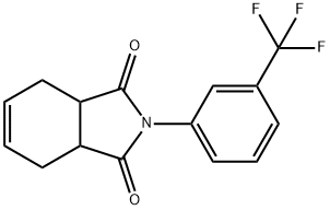 2-[3-(trifluoromethyl)phenyl]-3a,4,7,7a-tetrahydro-1H-isoindole-1,3(2H)-dione Struktur