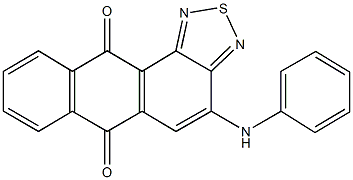 4-anilinoanthra[1,2-c][1,2,5]thiadiazole-6,11-dione Struktur