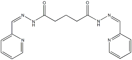 N'~1~,N'~5~-bis(2-pyridinylmethylene)pentanedihydrazide Struktur