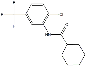 N-[2-chloro-5-(trifluoromethyl)phenyl]cyclohexanecarboxamide Struktur