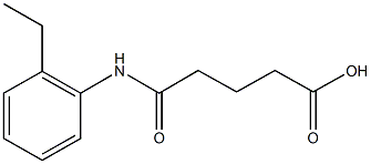 5-(2-ethylanilino)-5-oxopentanoic acid Struktur