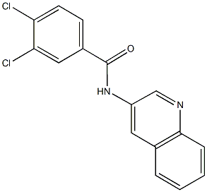 3,4-dichloro-N-(3-quinolinyl)benzamide Struktur